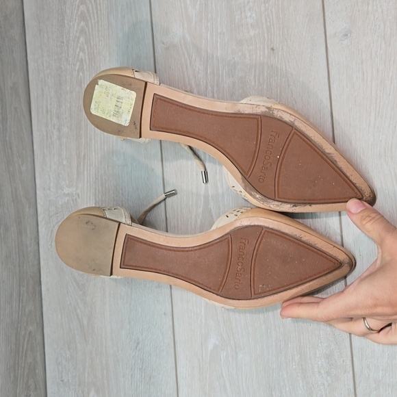 Franco Sarto Women Shirley Pointed toe Leather Slip on flats shoes sz 7.5M - Picture 11 of 14